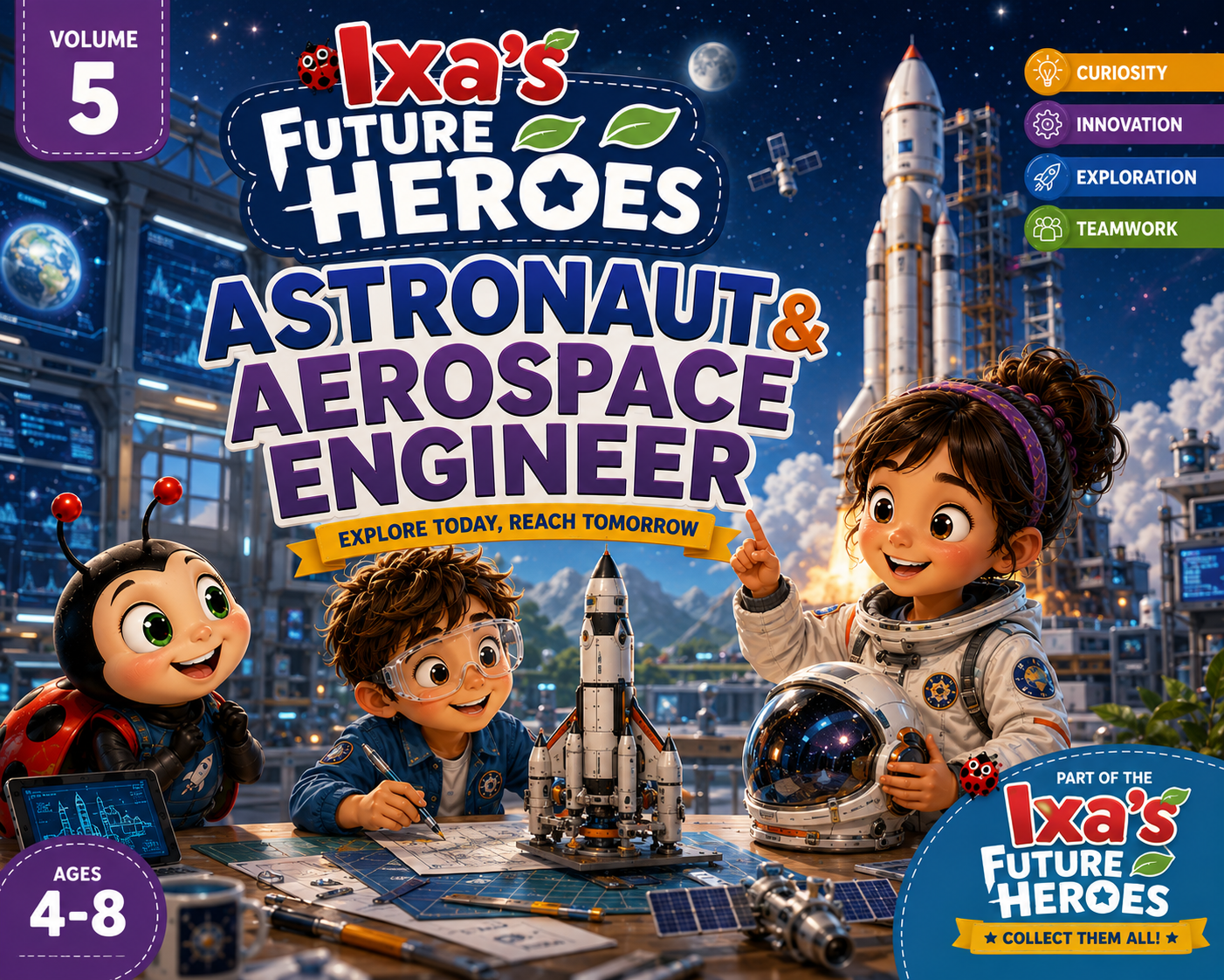 Astronaut and Aerospace Engineer for Kids Cover