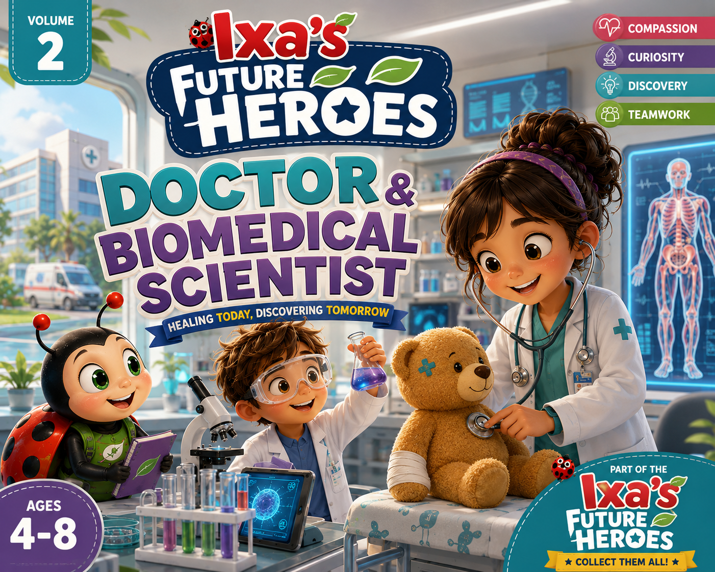 Doctor and Biomedical Scientist for Kids Cover